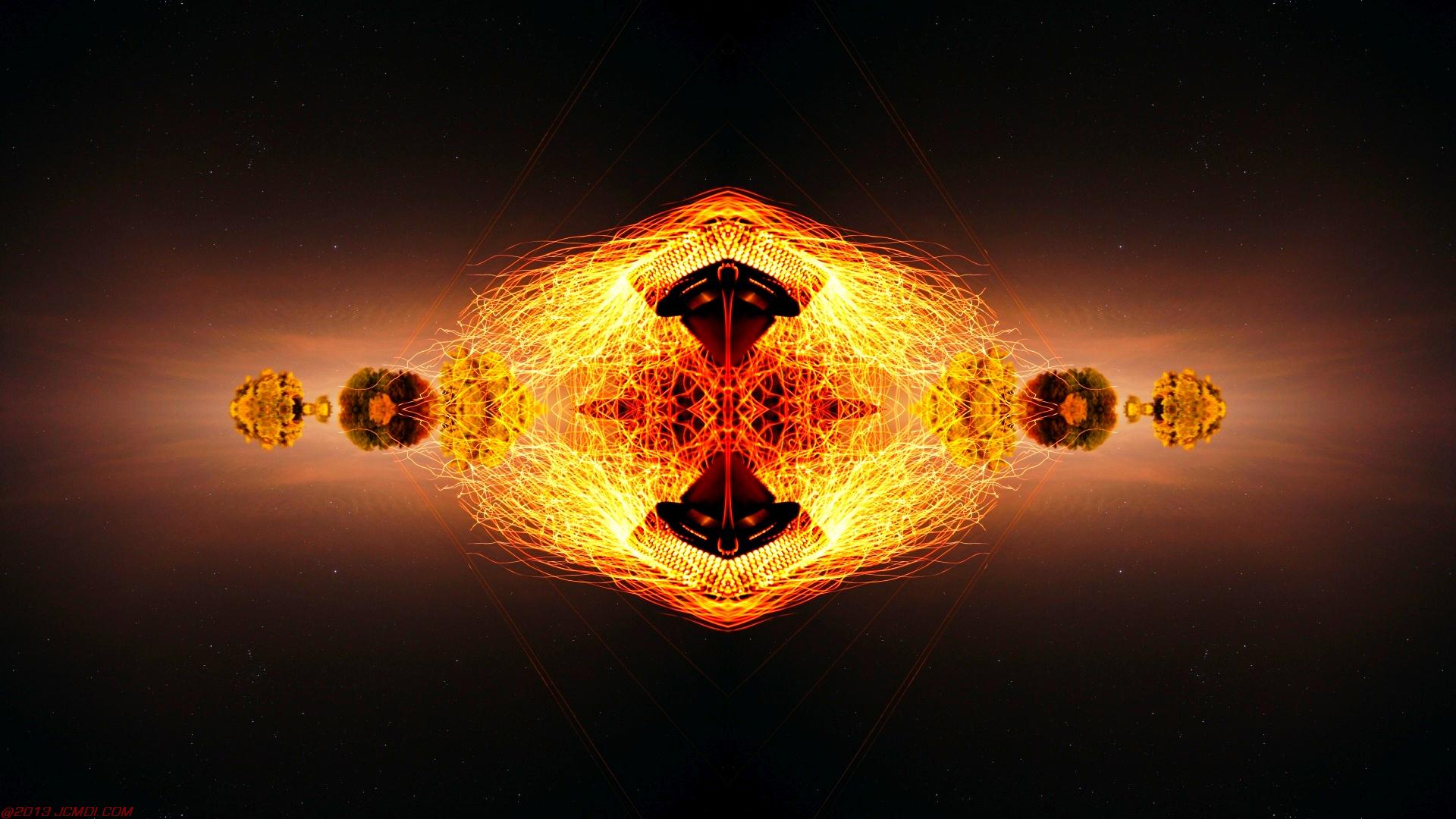 Chimney Sparks Abstract Artwork Timelapse Still Images